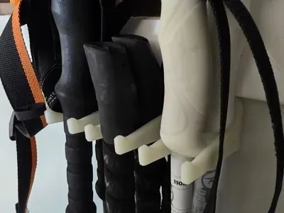 Ski Pole Holder - Wall Mount