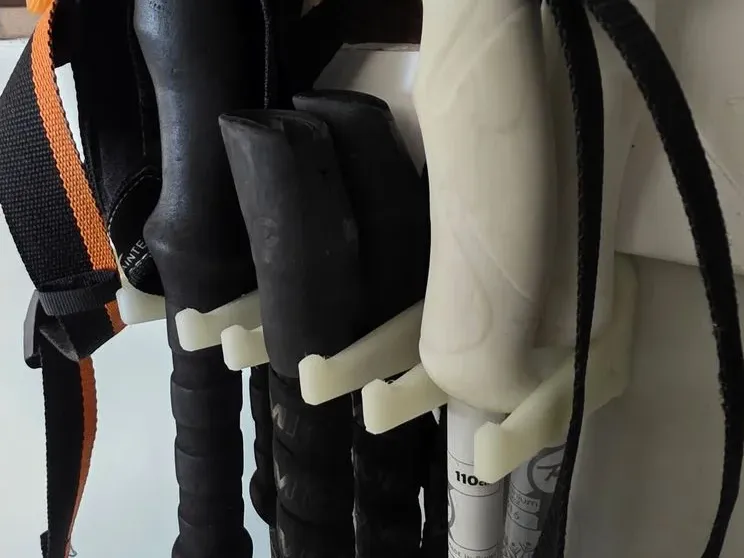 Ski Pole Holder - Wall Mount