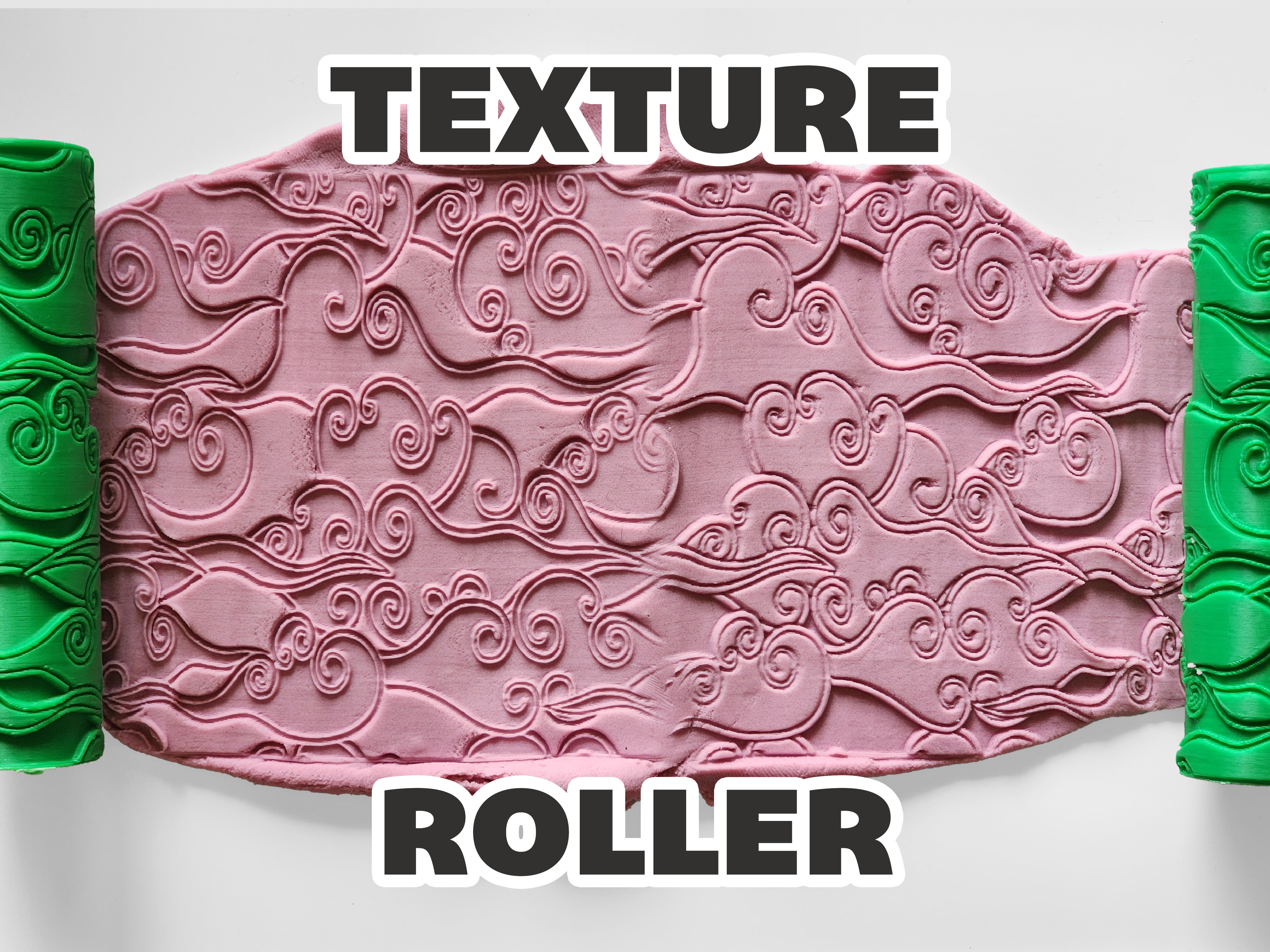 Miniatura 2 do modelo 3D Texture Roller V348 | Ruyi Cloud Pattern 如意云纹