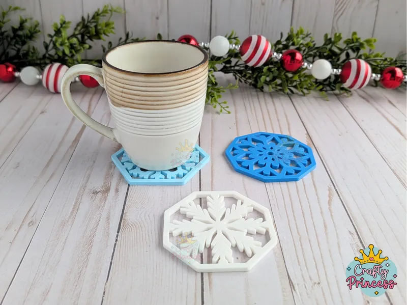 Snowflake Coasters