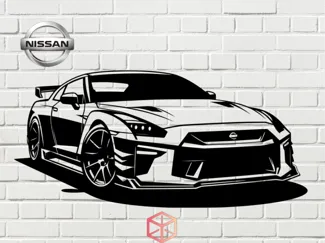 NISSAN GTR - 2D WALL ART #1