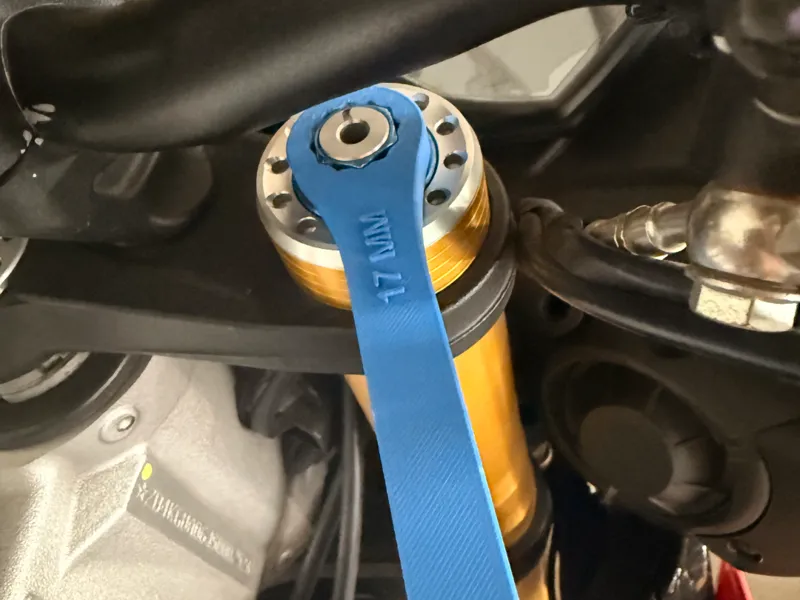 17mm Plastic wrench for Motorcycle fork adjustment
