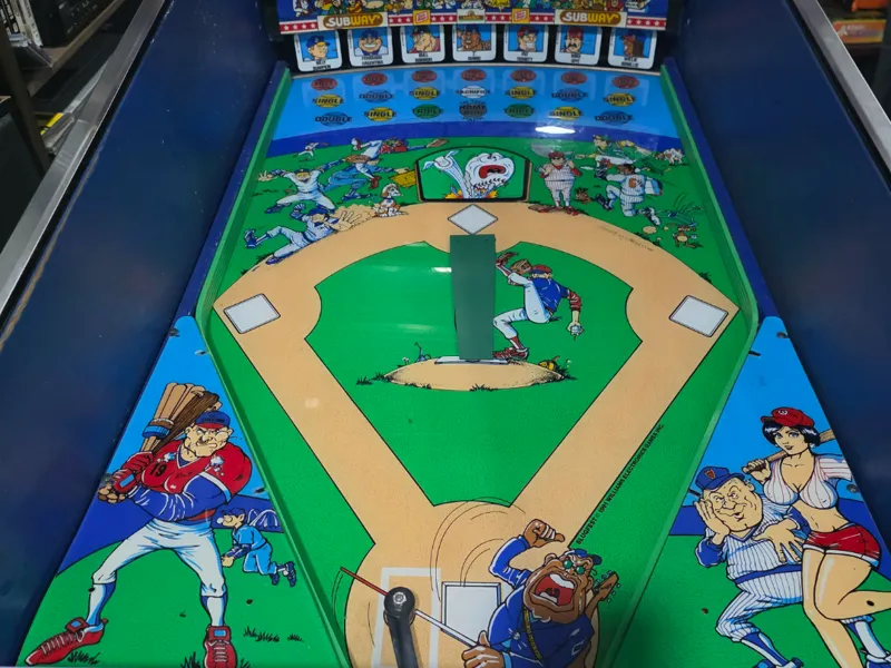 Williams Slugfest Pitch Bat Playfield Side Rails