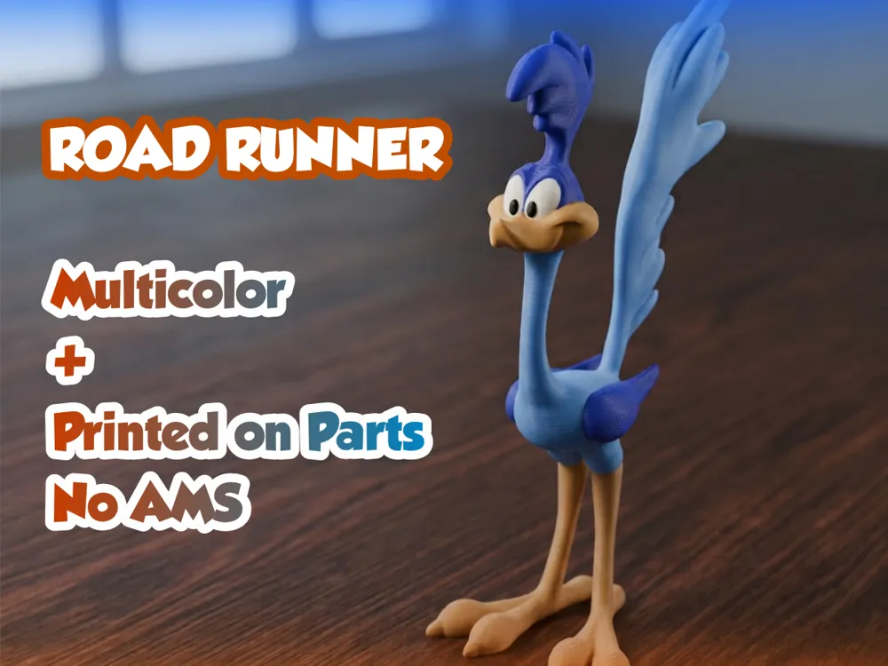 Accesorio para impresora 3D: Roadrunner - On parts - NO AMS. Referencia del modelo original.