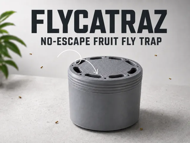 FLYCATRAZ - Die ausbruchsichere Fruchtfliegenfalle