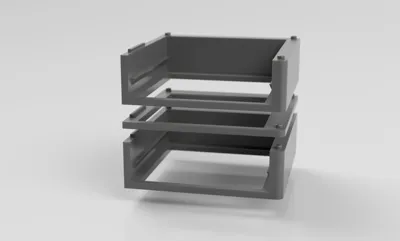 Modular Monitor Riser with Drawer (Customizable) - Free 3D Print Model ...