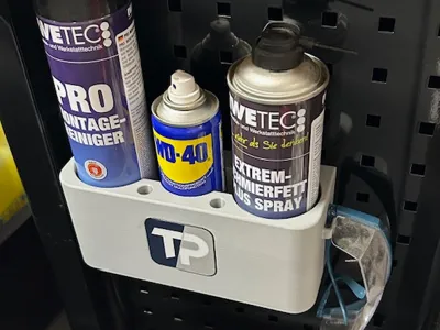 Can holder for workshop trolley