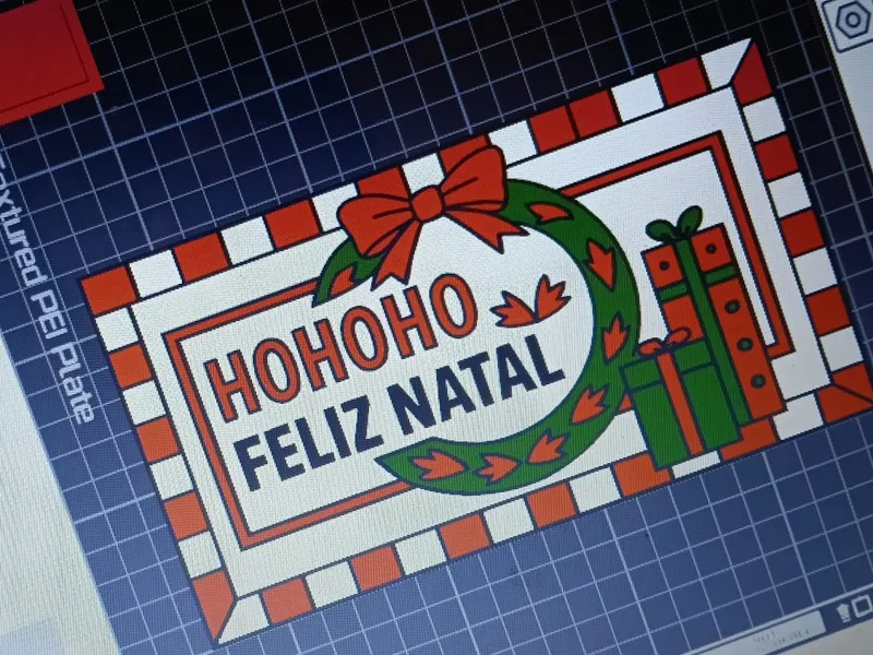 Placa de porta FELIZ NATAL