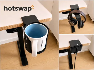 Modular desk clamp system 