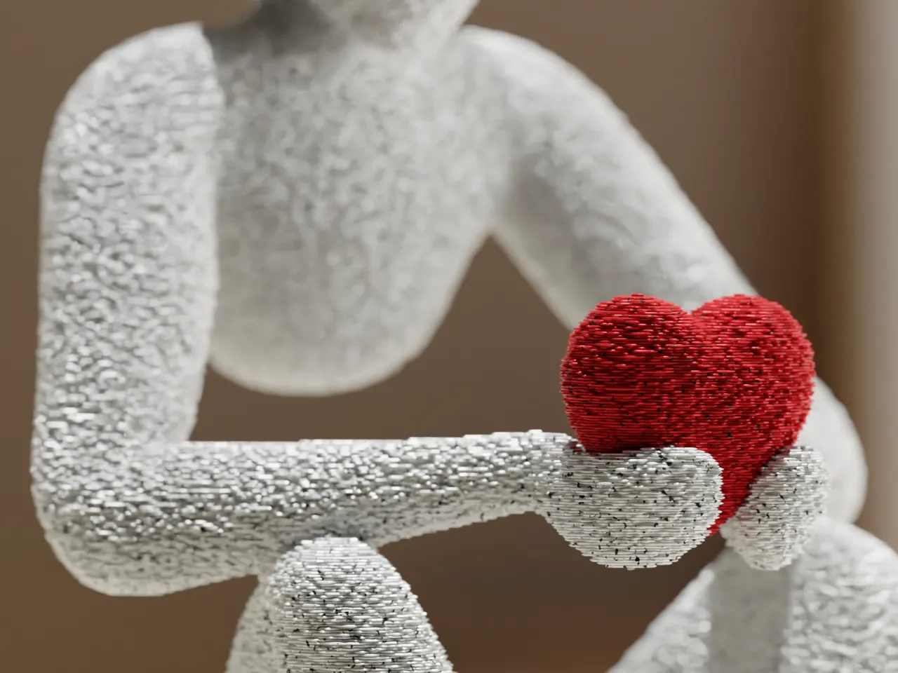 NOBody - Love's Embrace: A Minimalist Sculpture view 2