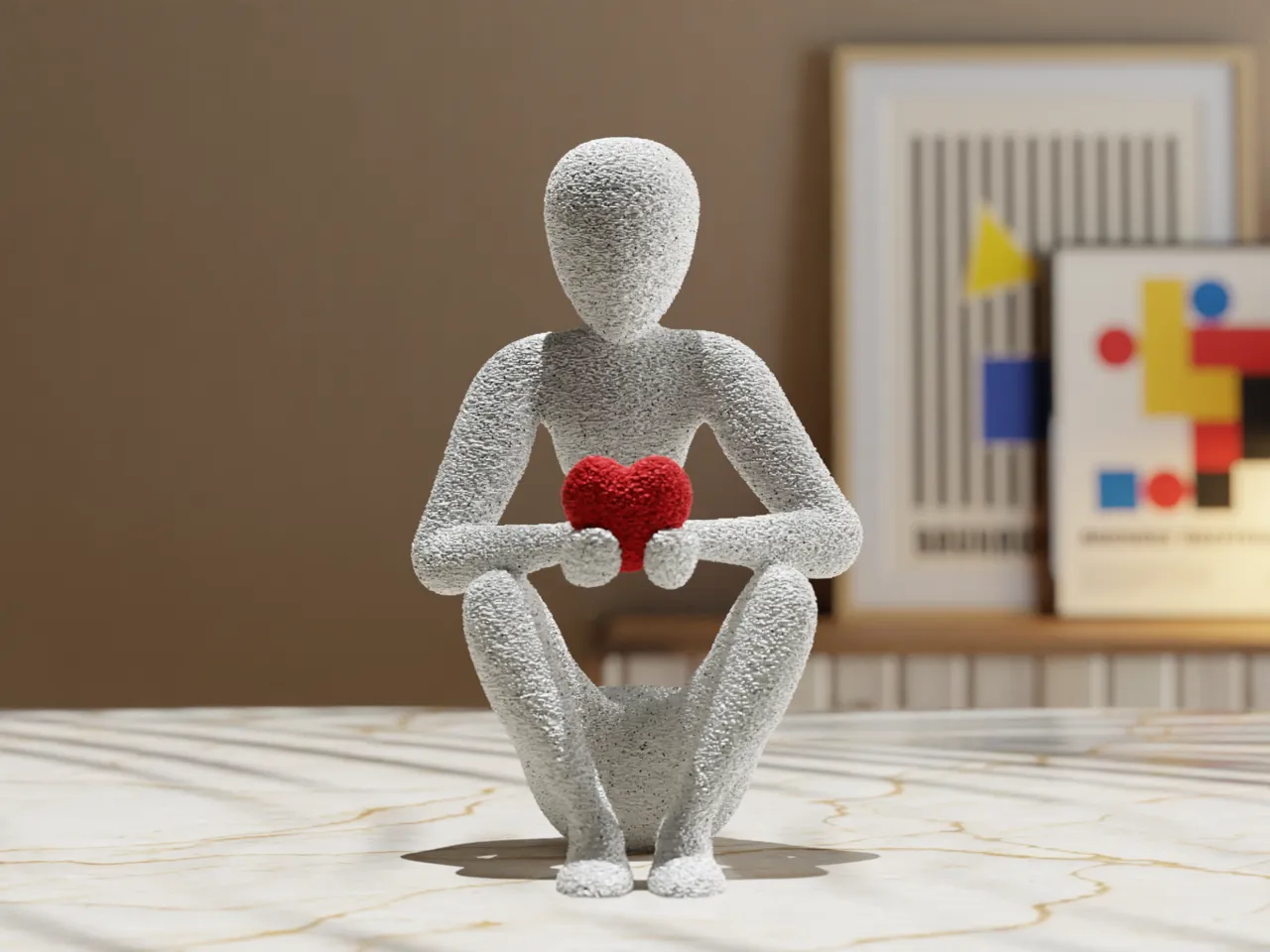 NOBody - Love's Embrace: A Minimalist Sculpture view 4