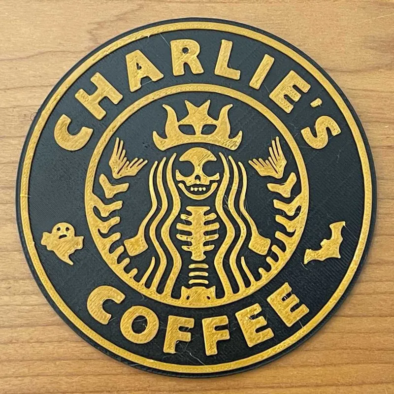 Customizable Starbucks Halloween Coaster