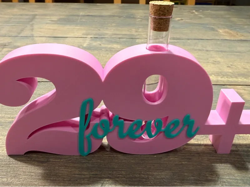 Schriftzug 29+ forever