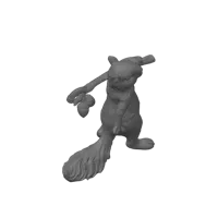 Figurine écureuils portant des pommes de pin — photo 3