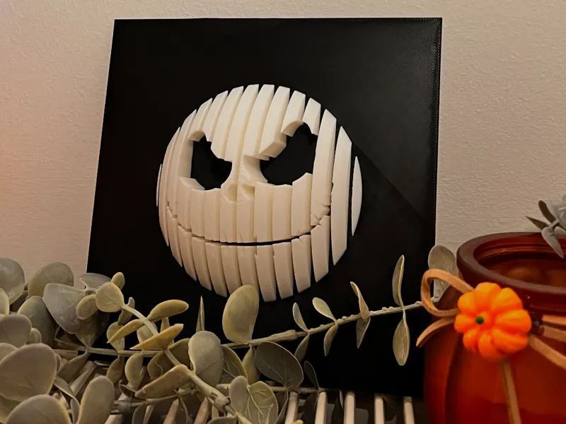Jack Skellington Layered 3D Sculpture