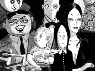 Addams family keychain
