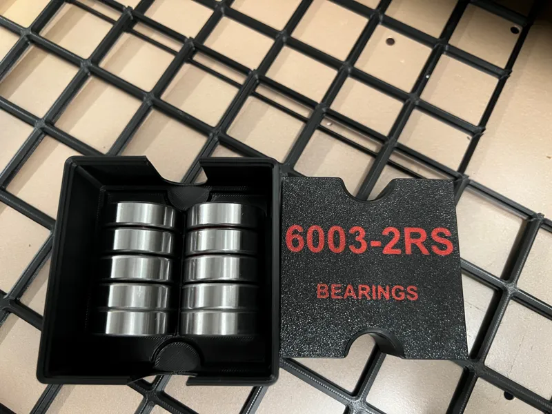 Gridfinity 6003 bearing holder (with dust cover)