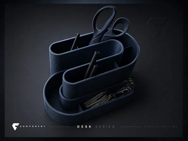 Desk Organizer Caddy - Pen Holder and Office Tray