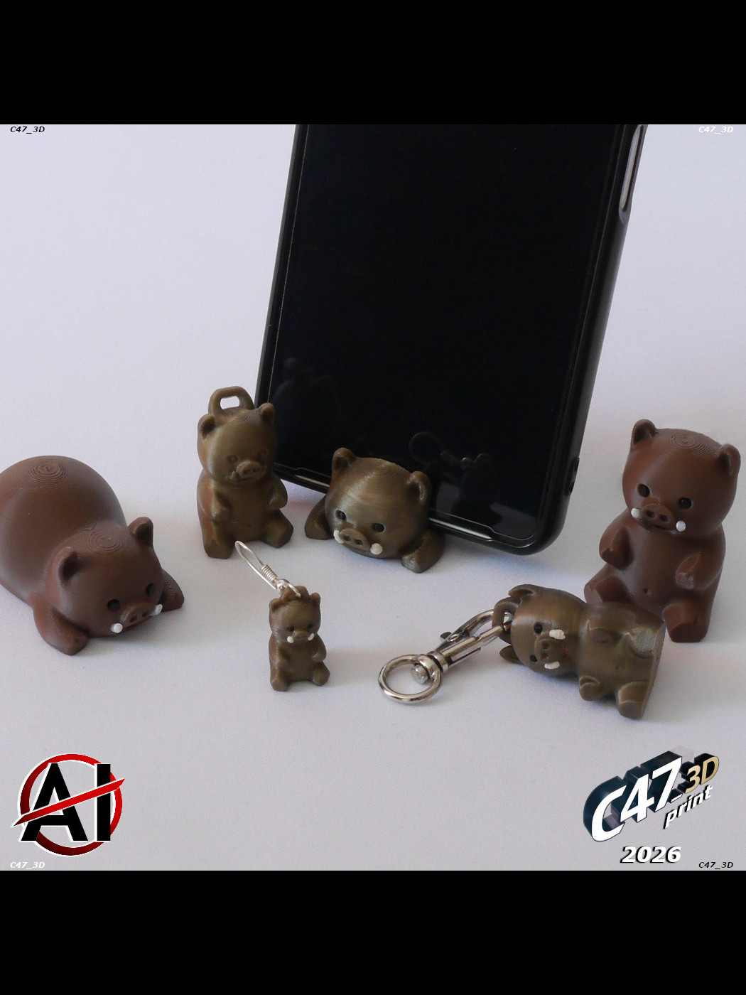 Miniatura 2 do modelo 3D Piggy Set
