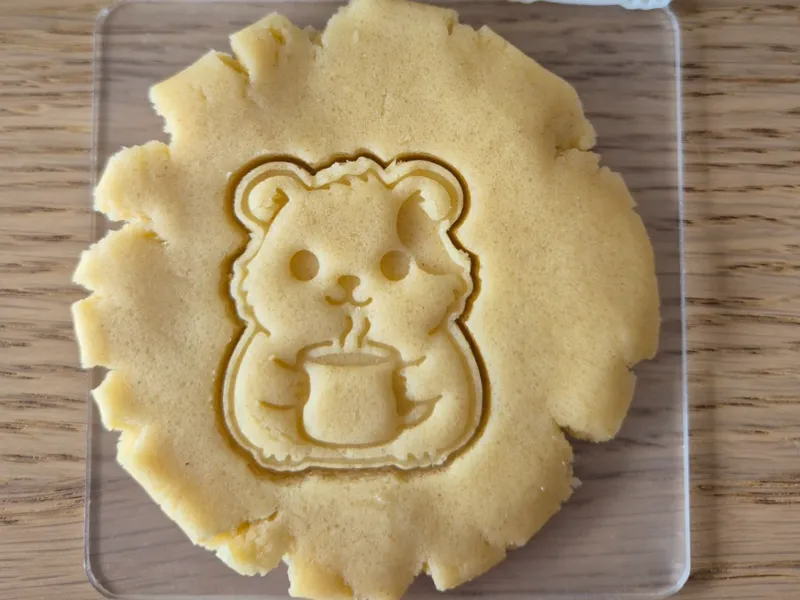 Kawaii Guinea Pig Mug Cookie Cutter & Stamp