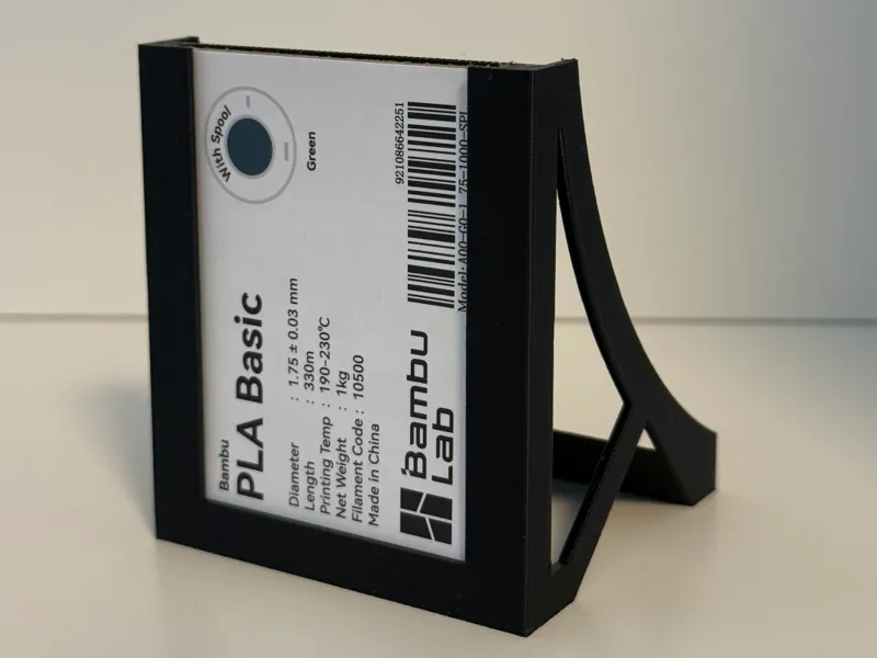 Filament Rack Label Holder for Bambu Lab Spools