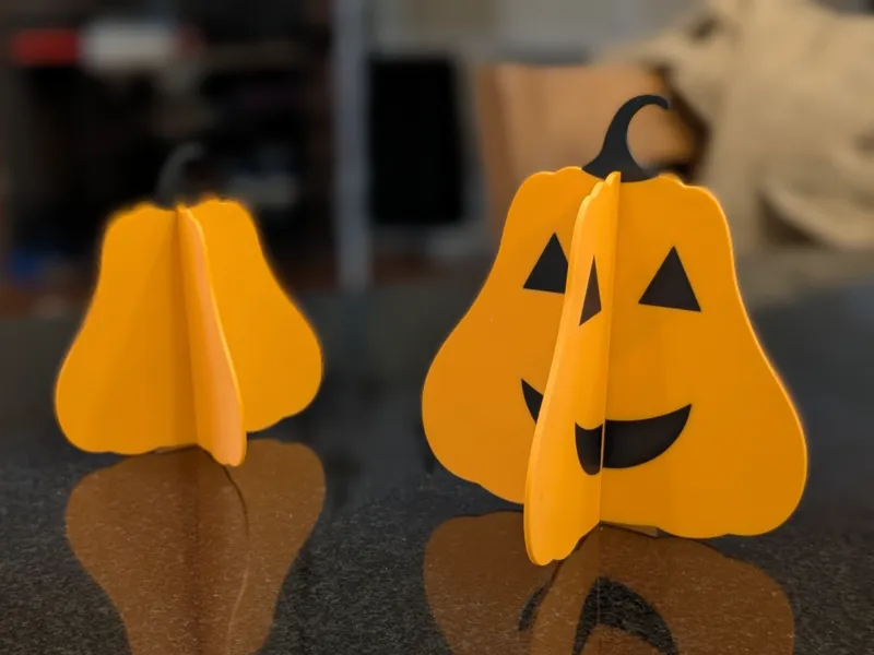 Cute 3D Pumpkin - With or Without Face