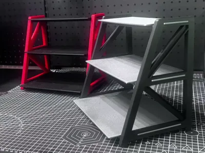 Industrial Style Desktop Shelf