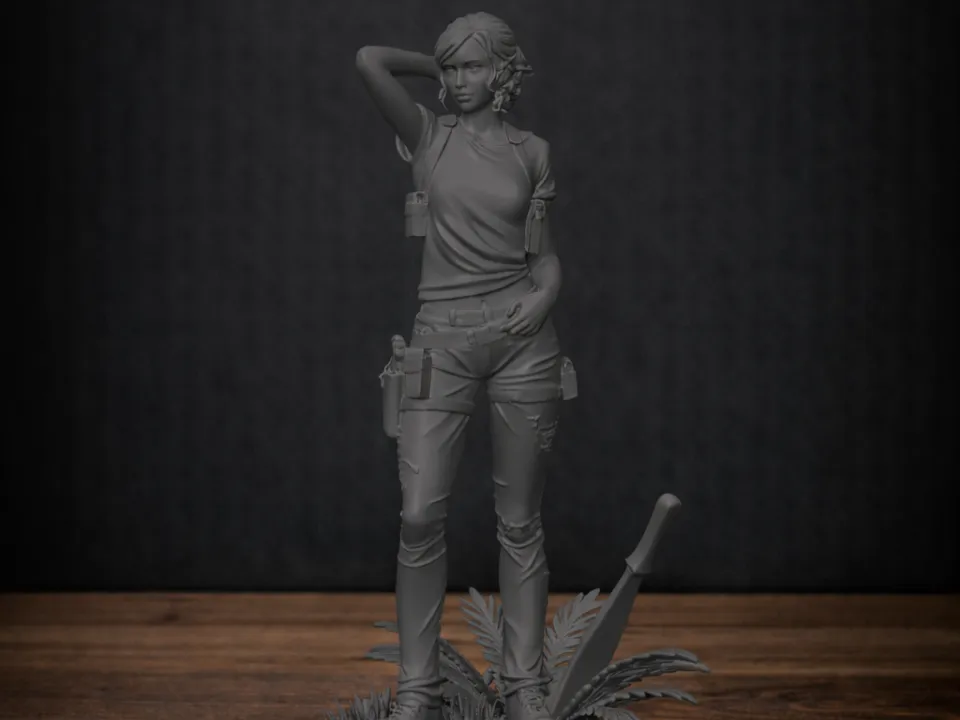 The Last of Us Ellie Figure - Free 3D Print Model - MakerWorld