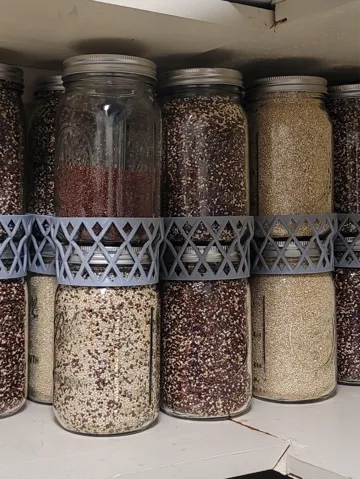 Estante o repisa: Wide Mouth Mason Jar Stacker for Space Efficiency — vista de referencia 2