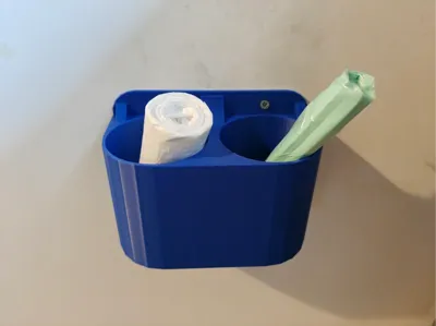 Small trash bag holder