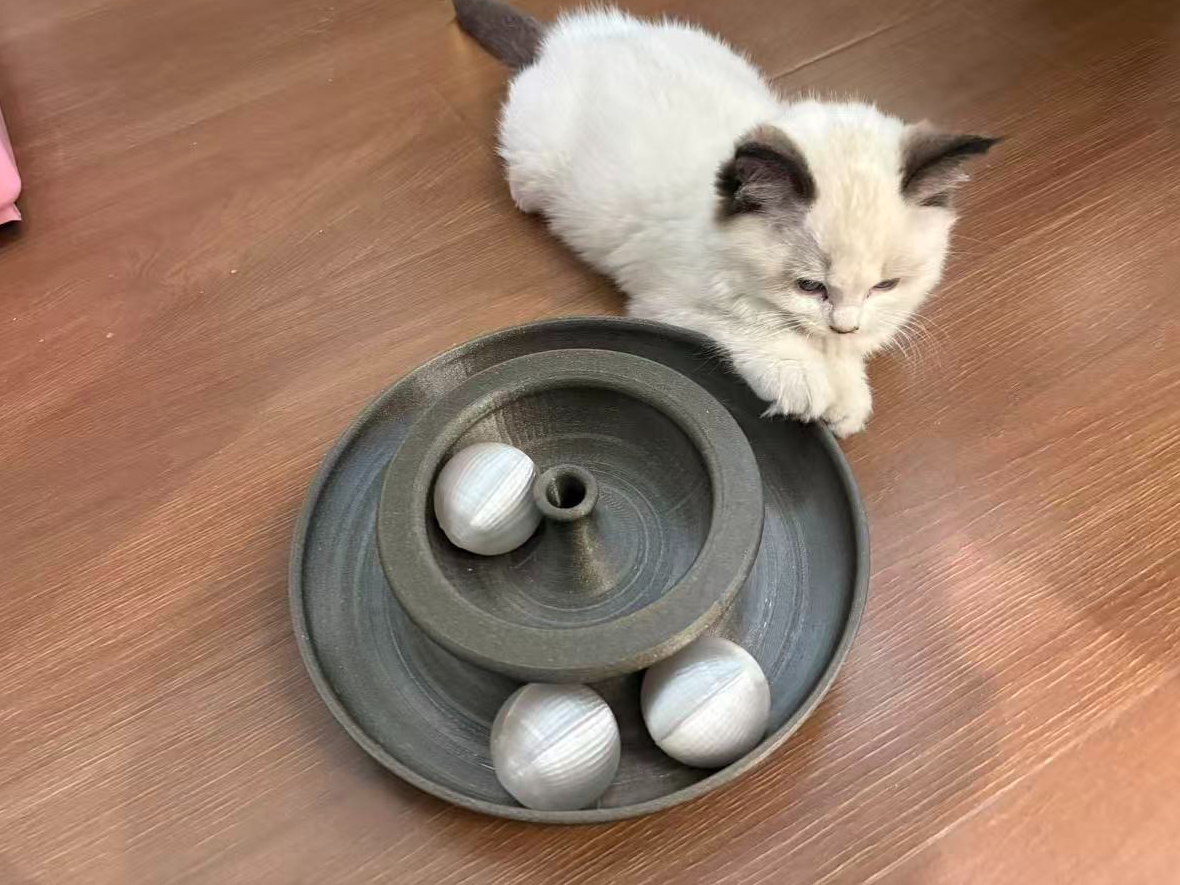 猫玩具，追逐旋转，猫咪自嗨，有响声吸引小猫