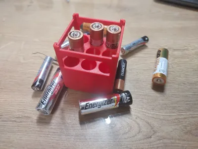 AA battery stackable holder