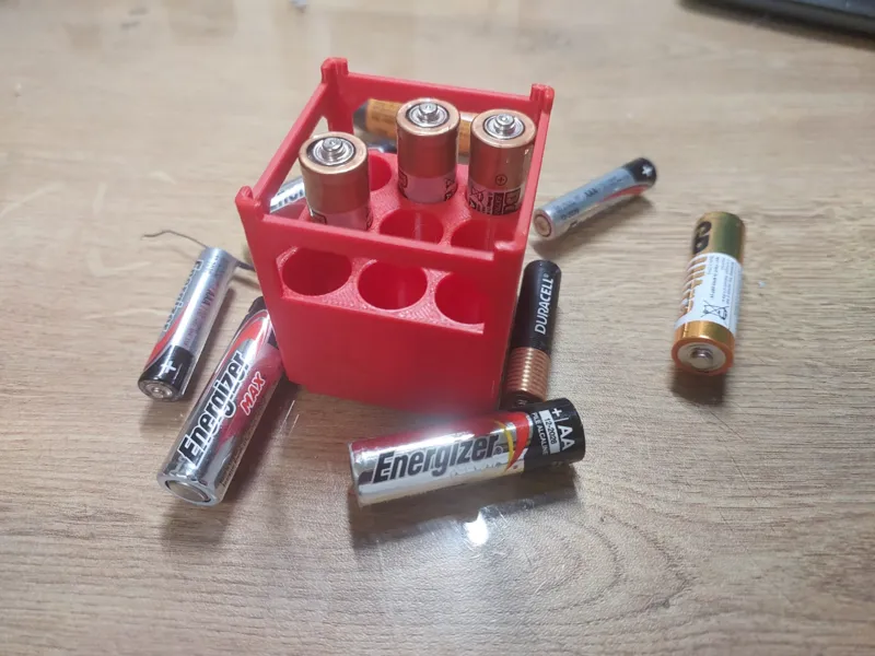 AA battery stackable holder
