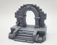 Arche de pierre miniature pour figurines — photo 2