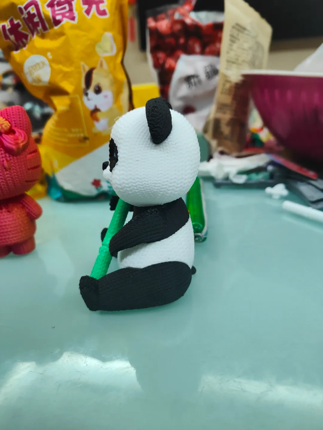 Miniatura 2 do modelo 3D 天冷了，针织个熊猫吧（拆件版，分色打印）