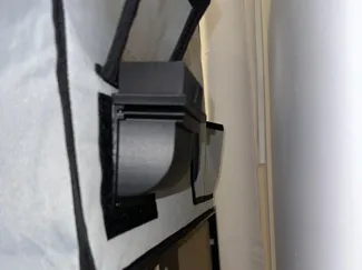 Low-Profile 90° Enclosure Air Filter Mount