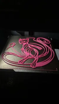 Décoration murale Mew style line art — photo 2