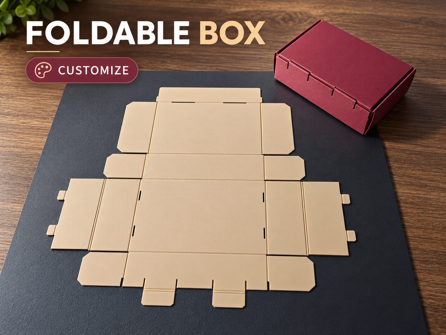 Customizable folding box - 1