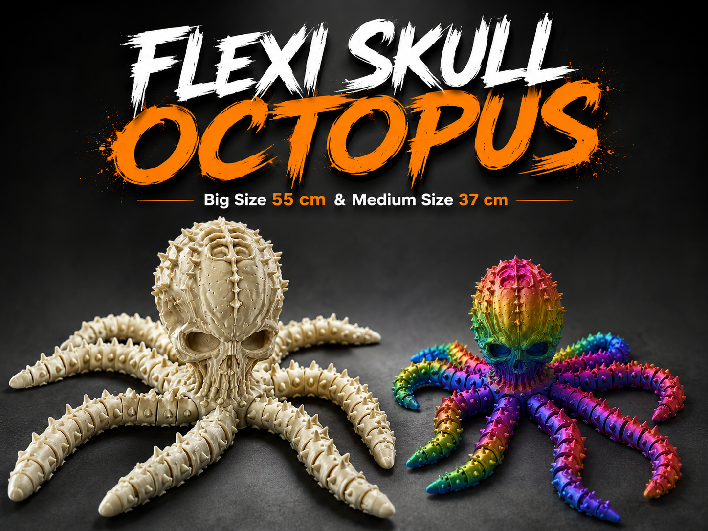 Flexi Skull Octopus – Big Size Articulated Octopus