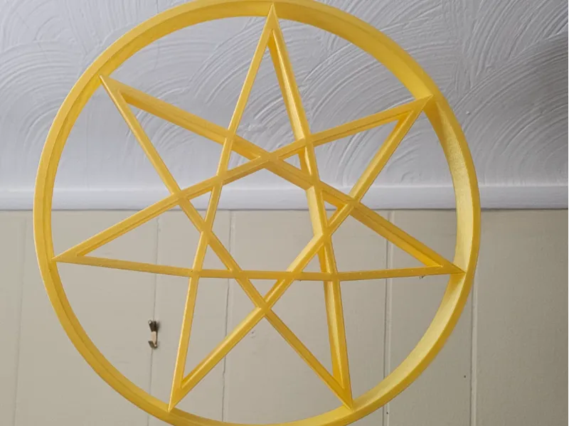 Seven pointed christmas star