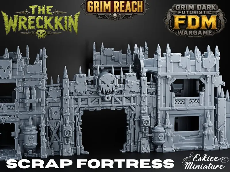 SCRAP FORTRESS FOR THE WRECKKIN - Grim Dark Sci Fi
