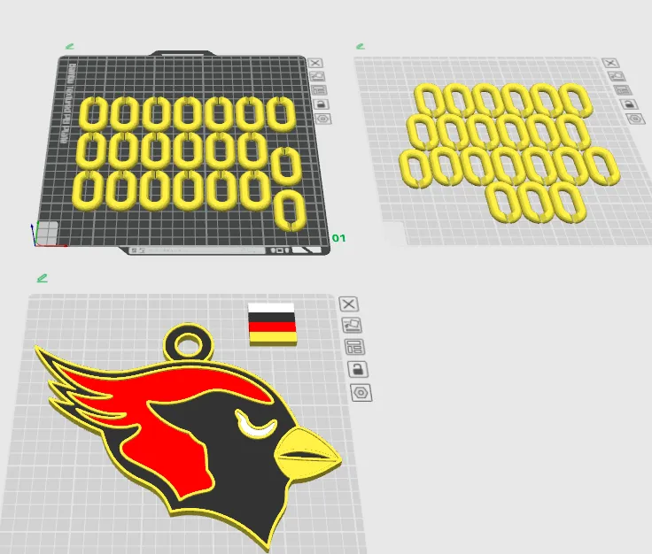 Cardinal Hype Chain - Free 3D Print Model - MakerWorld