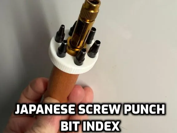 Japanese Screw Punch / Leather Punch Bit Index
