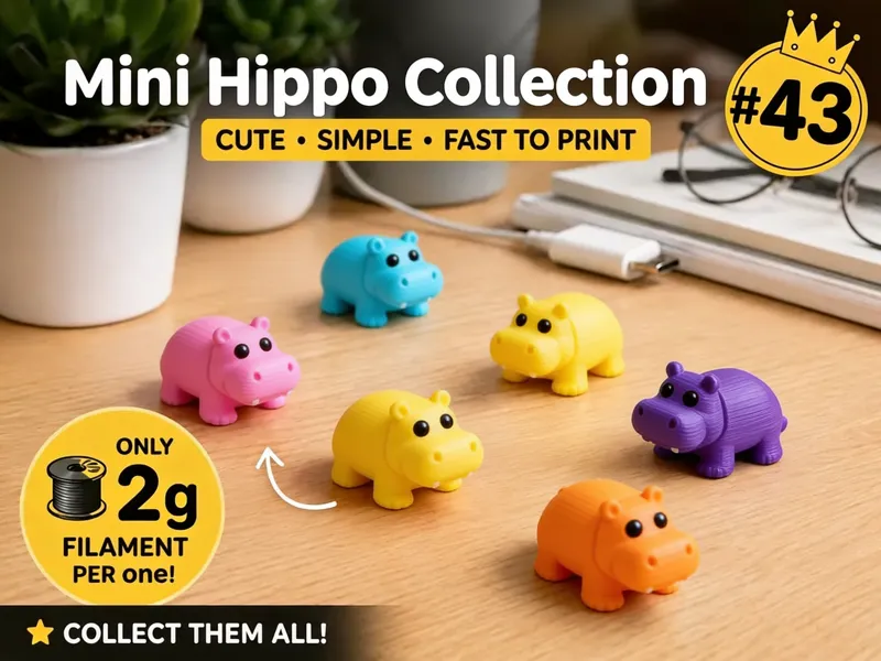 Mini Hippo Fidget - Micro Zoo