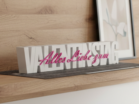 Deko Schriftzug Alles Liebe zum Valentinstag 