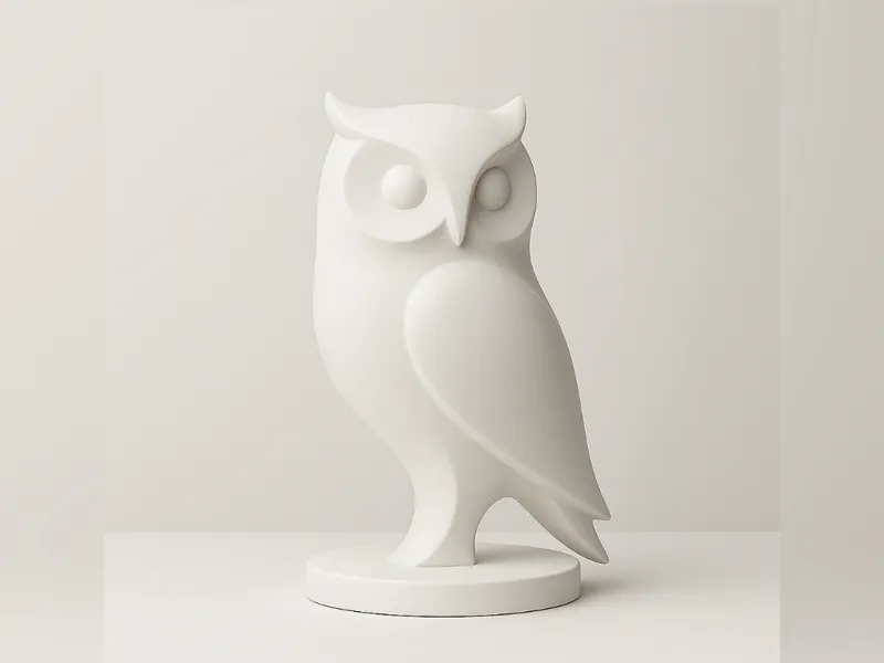 Owl Sculpture – Minimal Design