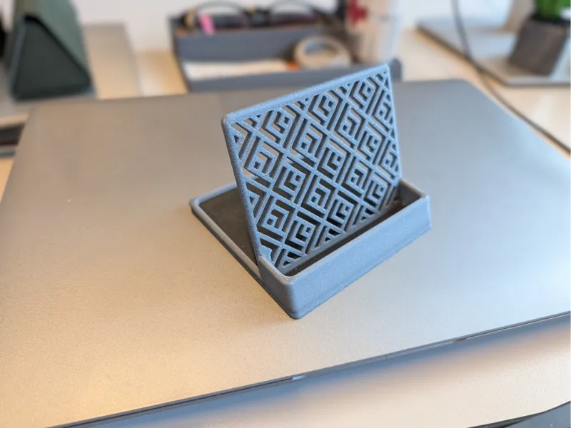 Phonestand with tray for budcase