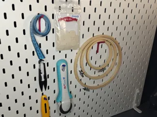 Small hook for skadis board - sewing organizing