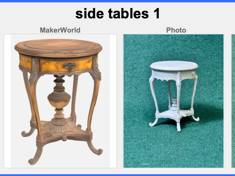 RPG • Dollhouse • Mini: Victorian Era Side Tables1