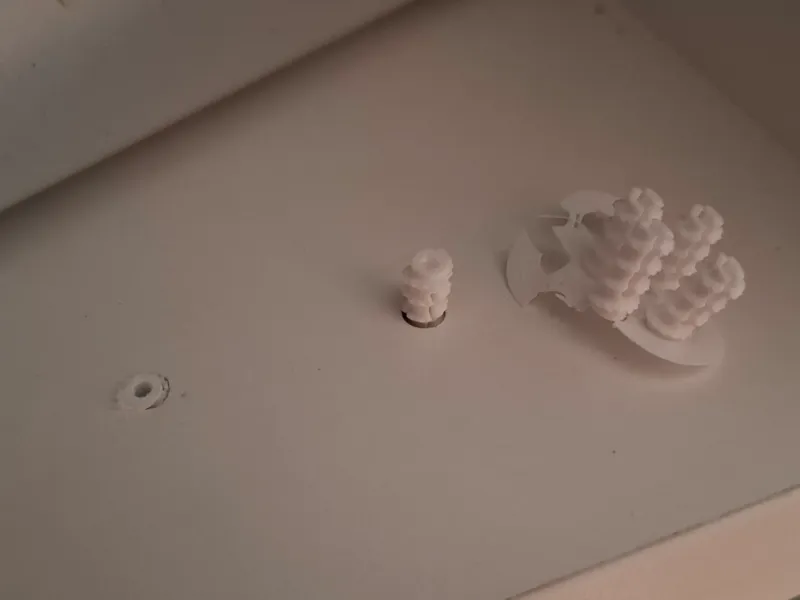 Taco para bisagra de muebles de cocina de 5mm